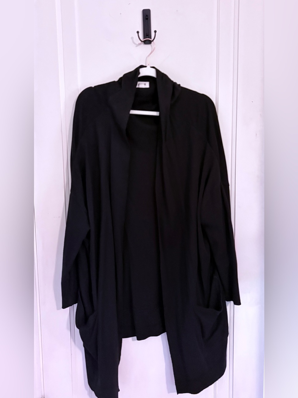 Pact Organic Cotton Airplane Wrap Cardigan - Draped Open Front XL/XXL